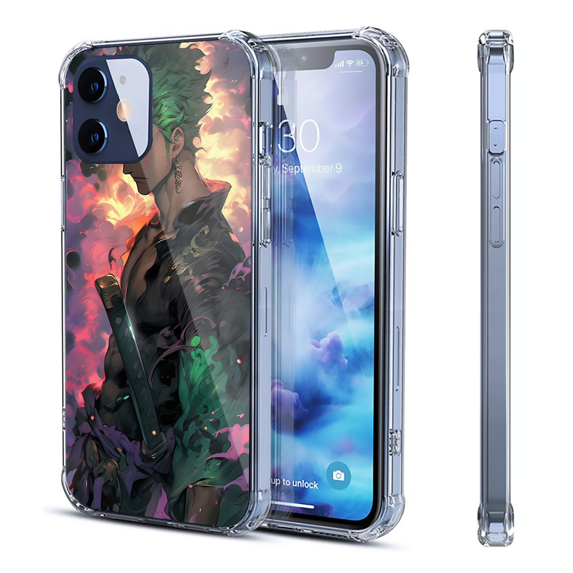 （画像用） ワンピース ONE PIECE 【iPhone 12シリーズ対応】透明スマホケース（クリアソフトケース）